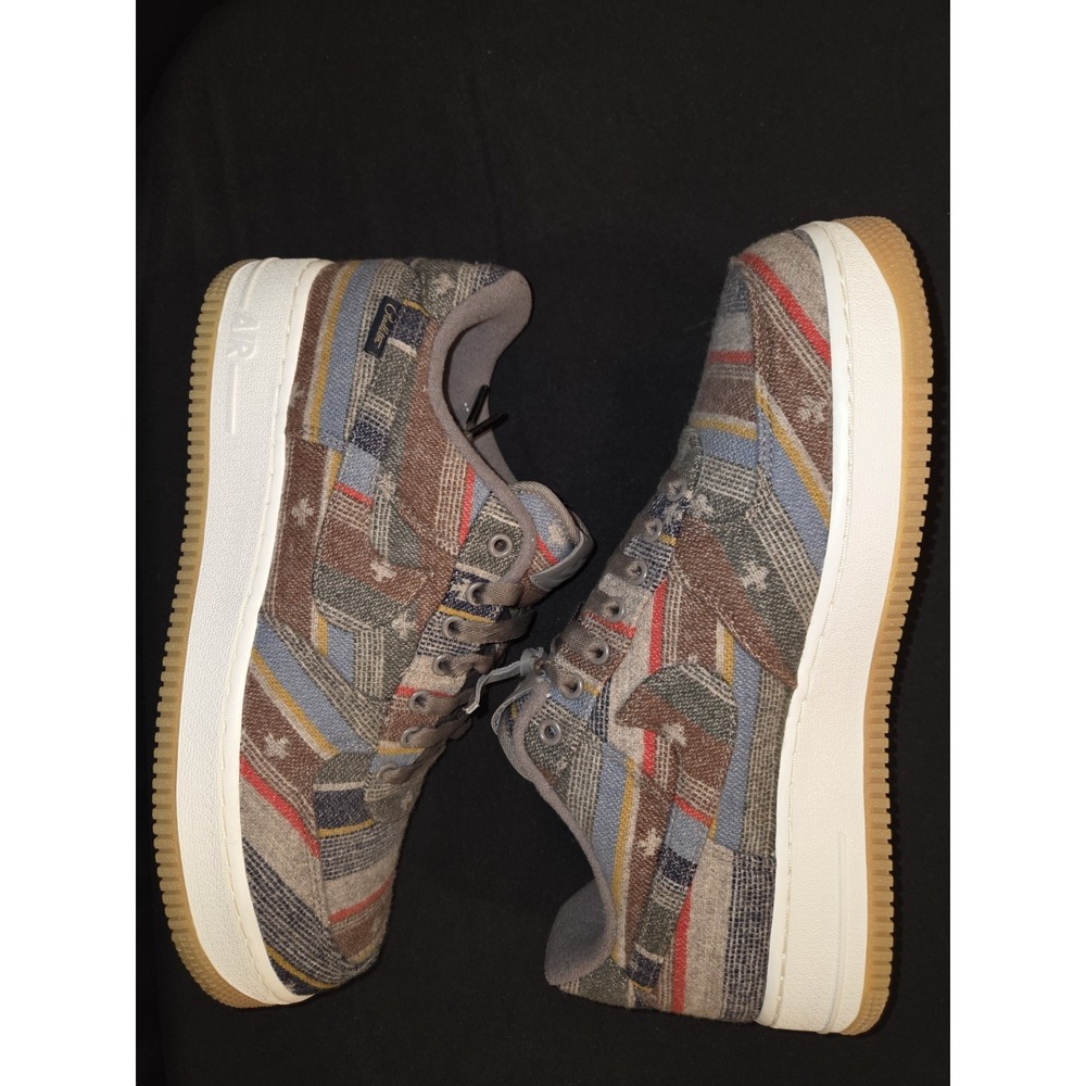 Nike Air Force 1 (low) x Pendleton Brown 2020 Mens 9 Pendelton Wool RARE! - Picture 3 of 14